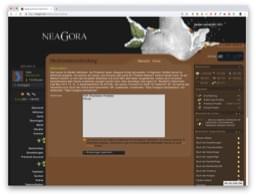 Screenshot der Neagora-Medienunterscheidung
