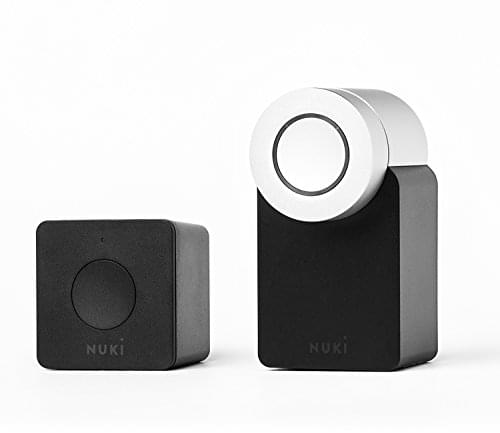 Nuki Combo - Elektronisches Türschloss (Smart Lock und Bridge) - Automatischer Türöffner mit Bluetooth und WLAN - für iPhone und Android - Smart Home - IFTTT - Amazon Alexa - Google Home