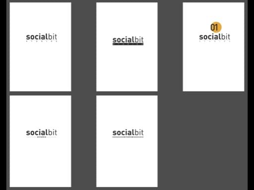 Die ersten Logoentwürfe von Socialbit