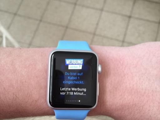 Unsere erste Apple-Watch-App Werbung vorbei?