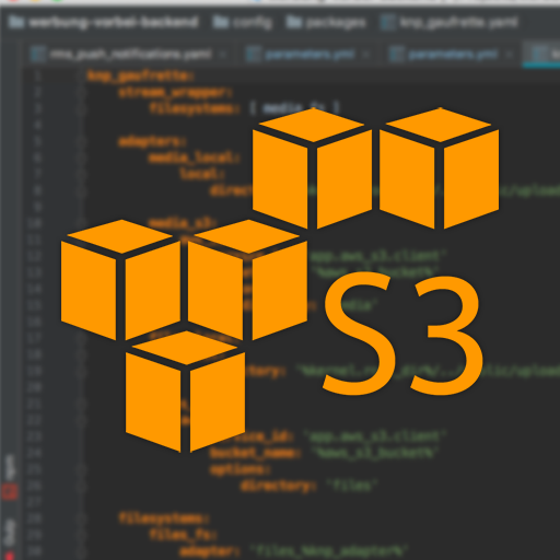 Configure symfony to work with s3 buckets