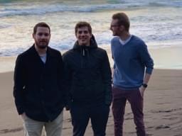 Christian, Joshua und Felix am Playa El Socorro