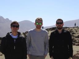 Joshua, Felix und Christian auf dem Teide